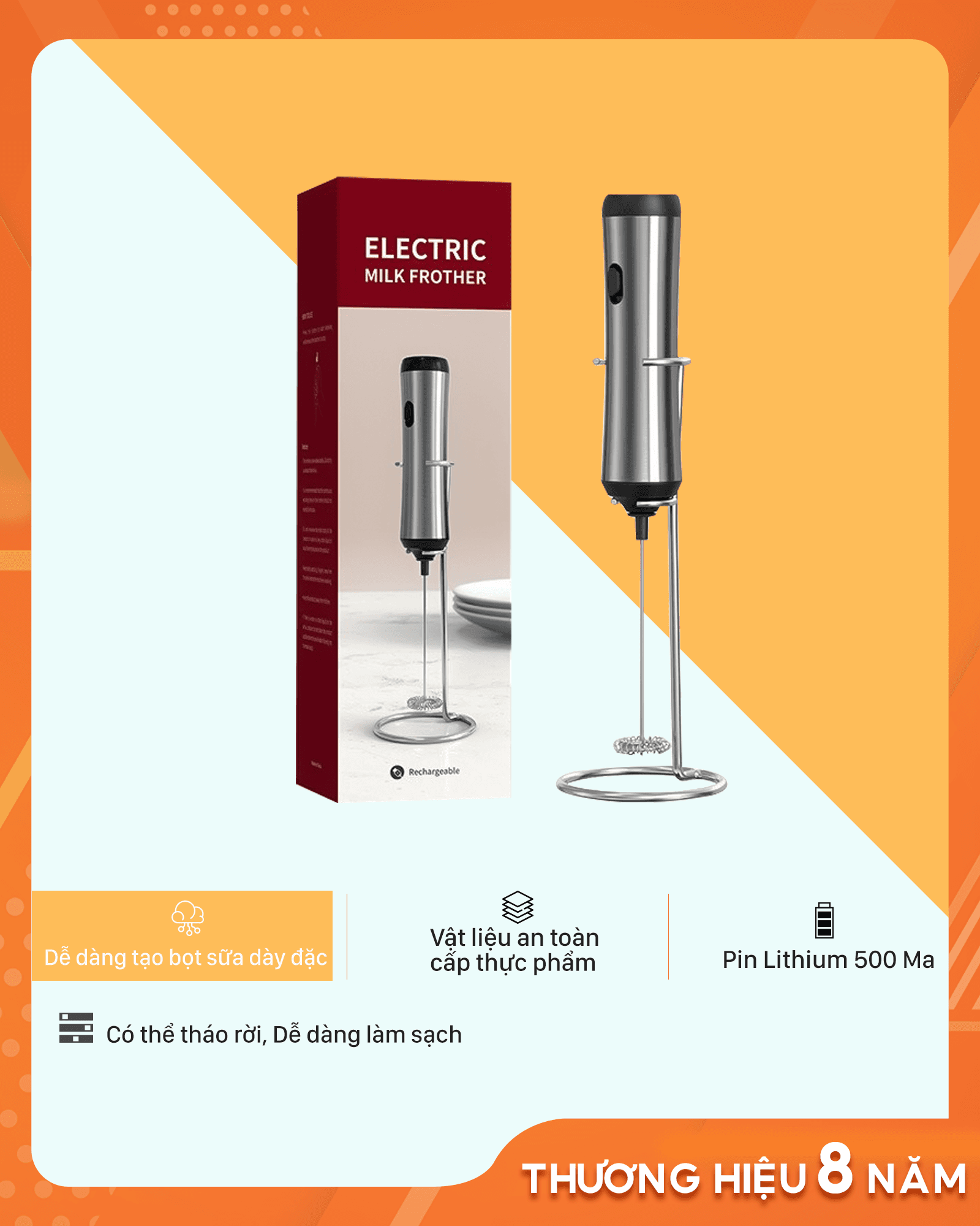 Xiaomi Youpin Máy đánh trứng sữa tạo bọt cà phê Cliton