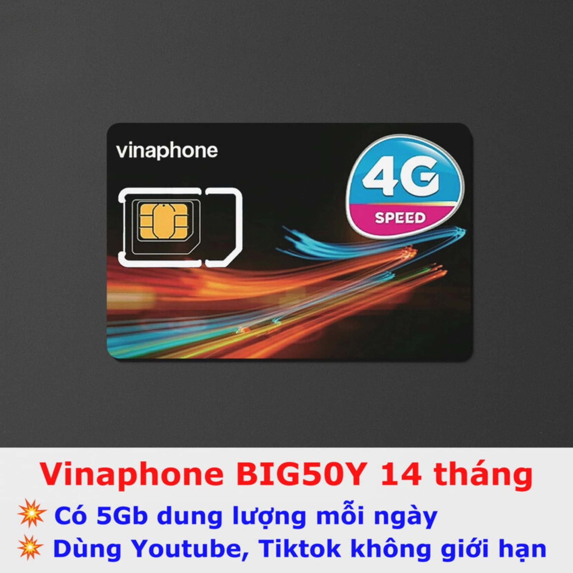 Sim Vina Big50Y 5GB/ngày/14 tháng (Ko thoại)