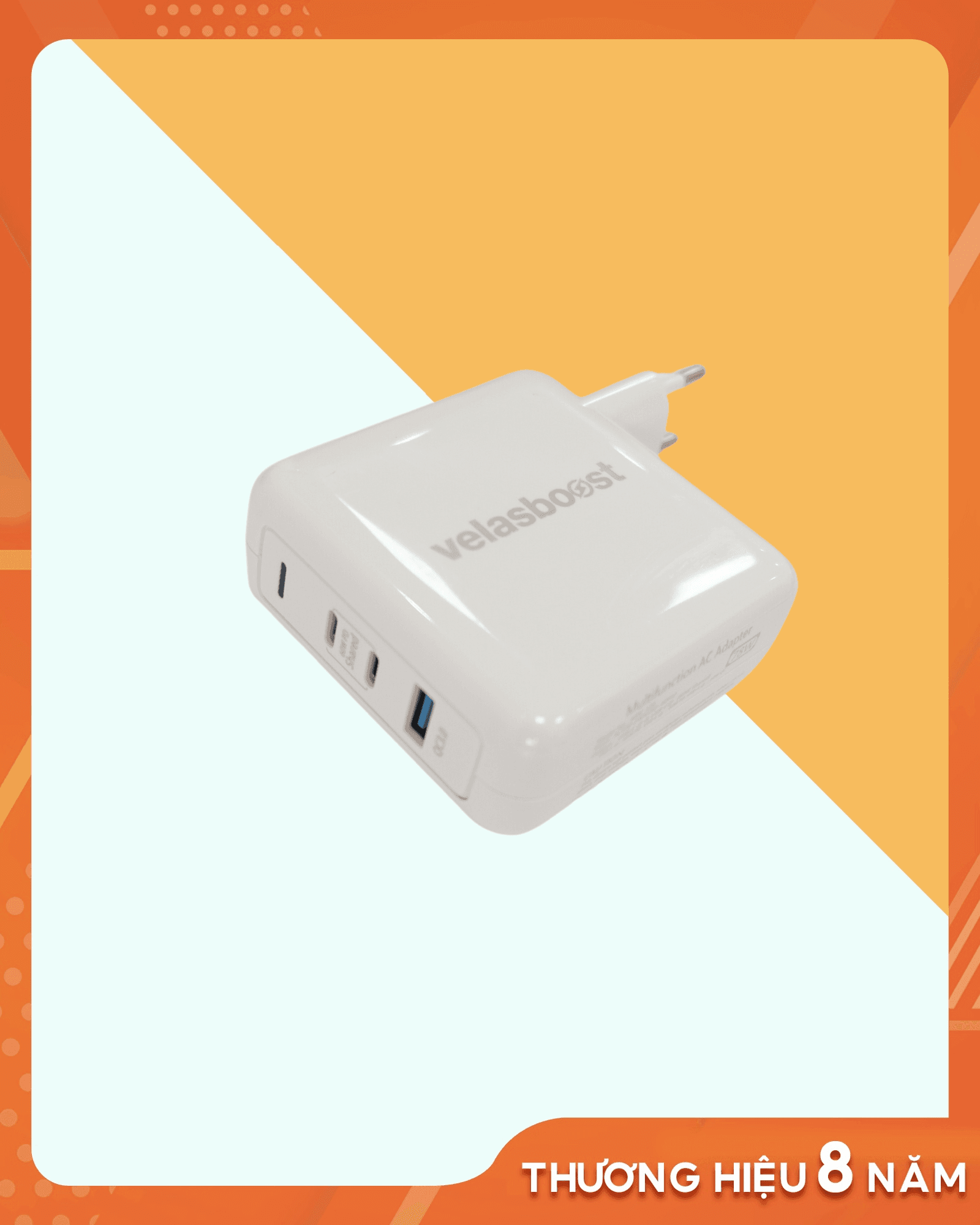 Bộ sạc 78W 2 cổng C - 1 cổng USB 3.0