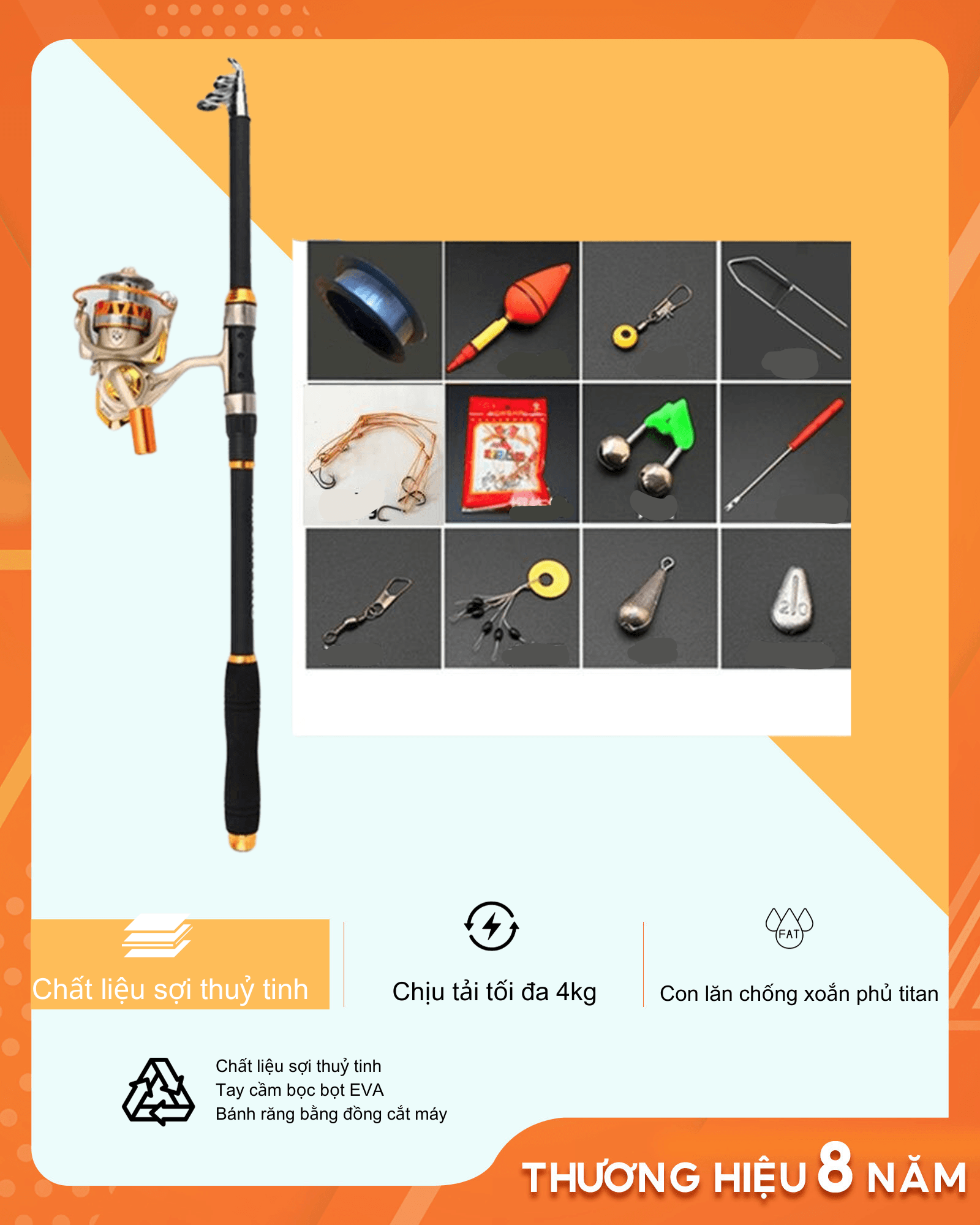 Bộ cần câu cá JT5000