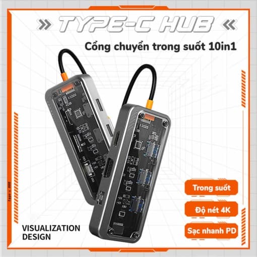 Hub trong suốt SW10V-PrO