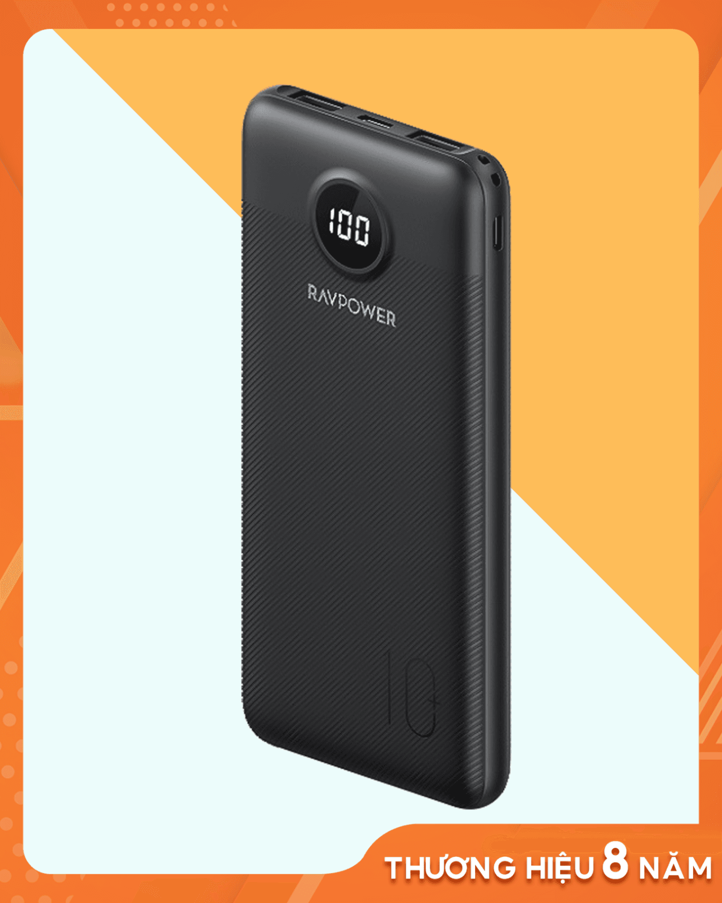 Sạc dự phòng Ravpower 10.000 mAh (không hộp)