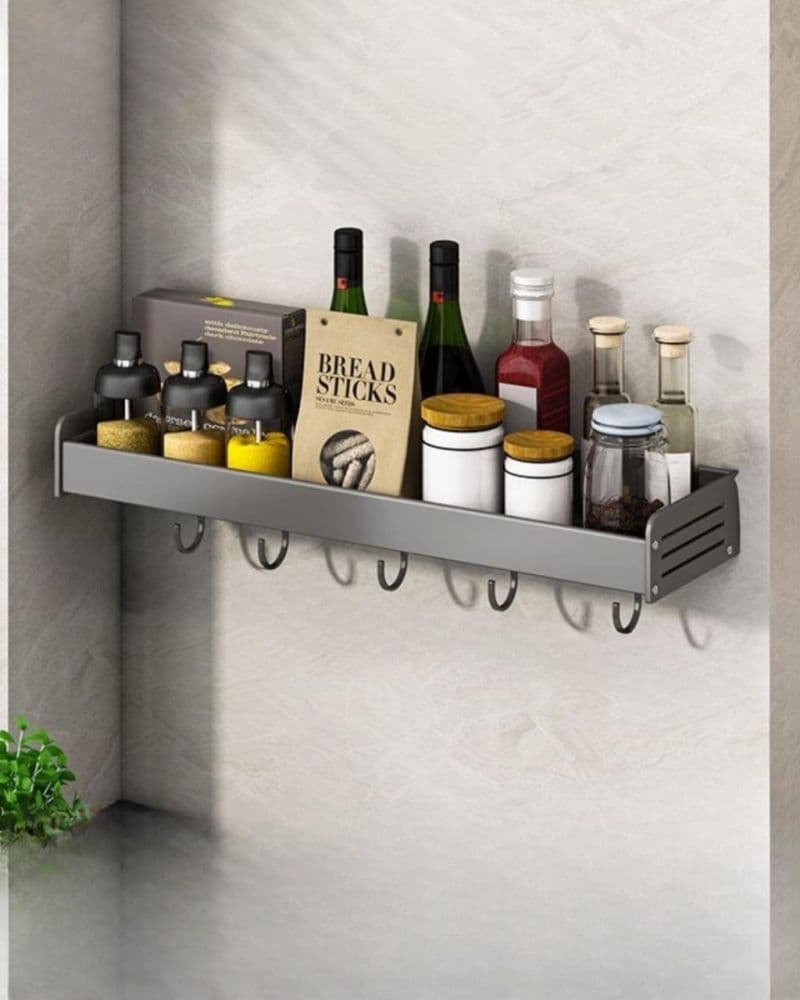 Giá treo để gia vị nhà bếp chất liệu nhôm