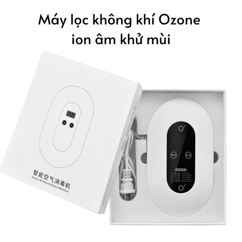 Máy lọc không khí Ozone ion âm khử mùi