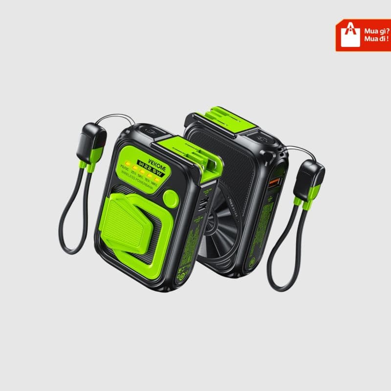 Sạc dự phòng không dây 5 in 1 WEKOME WP-91