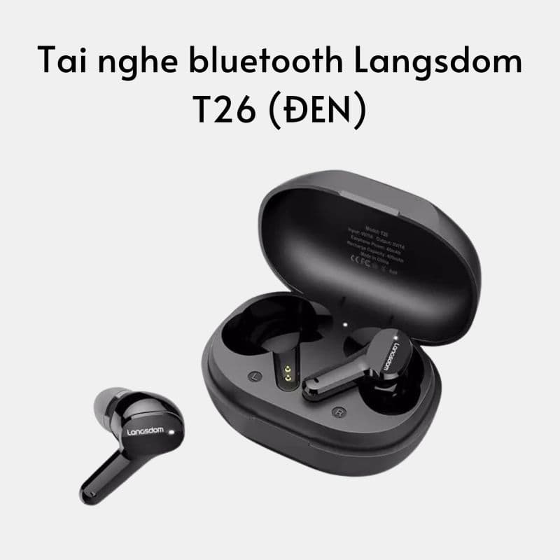 Tai nghe bluetooth Langsdom T26 (ĐEN)