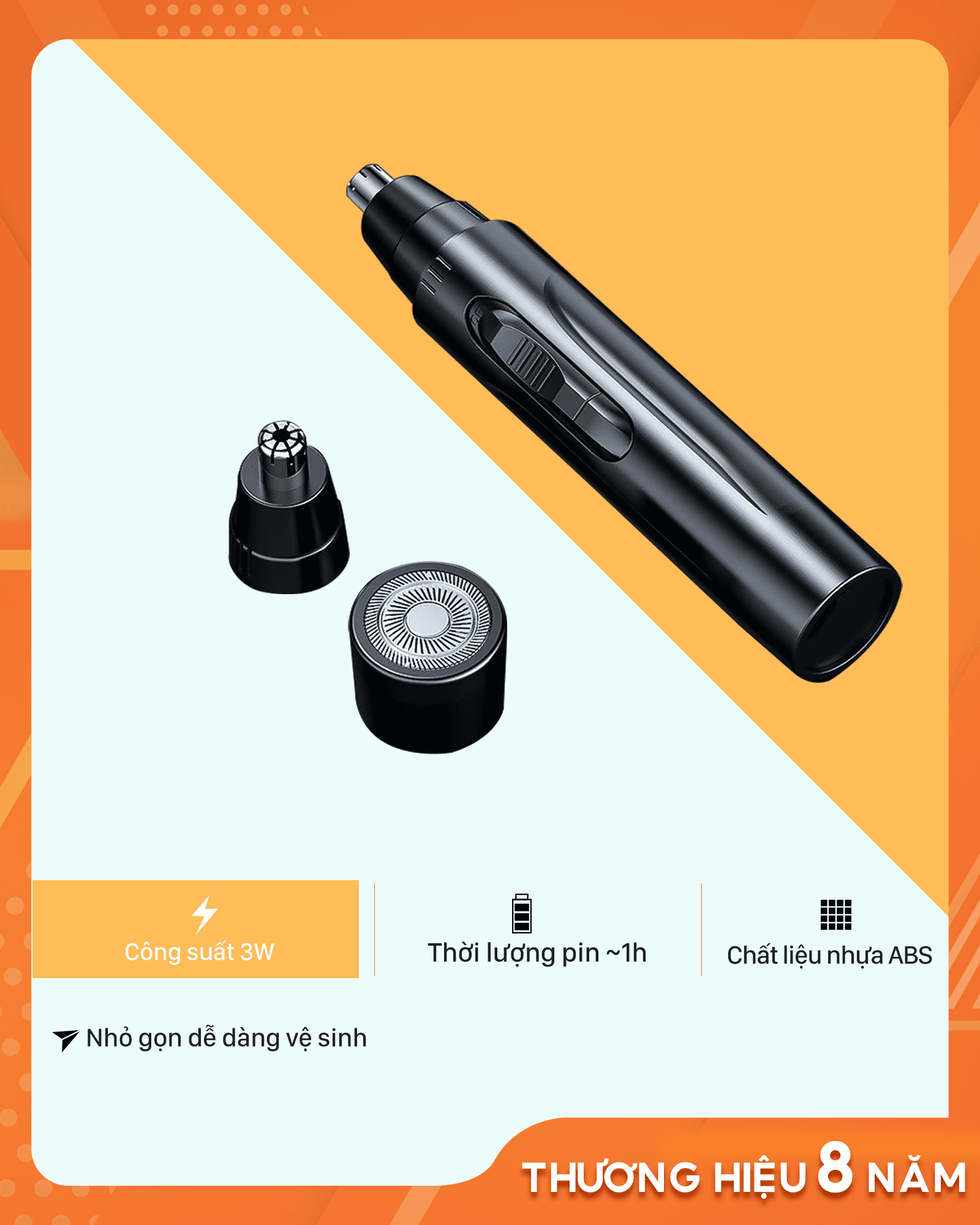 Máy tỉa lông mũi cạo râu YD-108