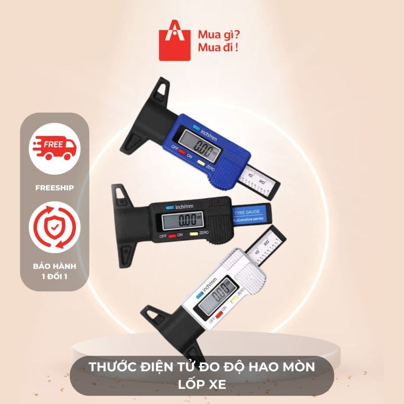 Thước Điện Tử Đo Độ Hao Mòn Lốp Xe