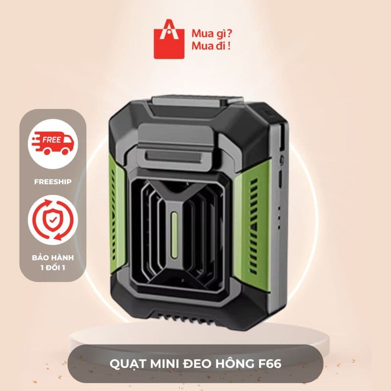 Quạt mini đeo hông F66