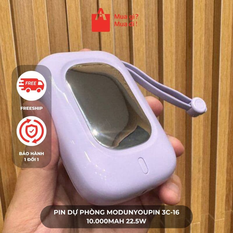Pin dự phòng MODUNYOUPIN 3C-16 10.000mAh 22.5W