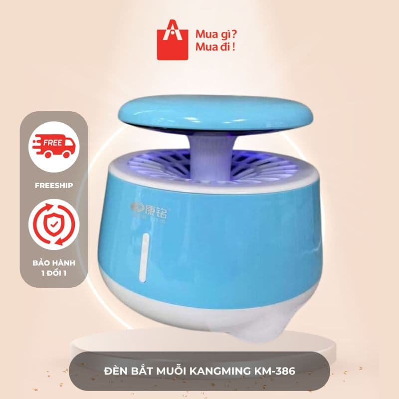 Đèn bắt muỗi KANGMING KM-386 - Ánh Sáng Xanh Diệt Muỗi Và Côn Trùng Hiệu Quả, Yên Tĩnh, An Toàn