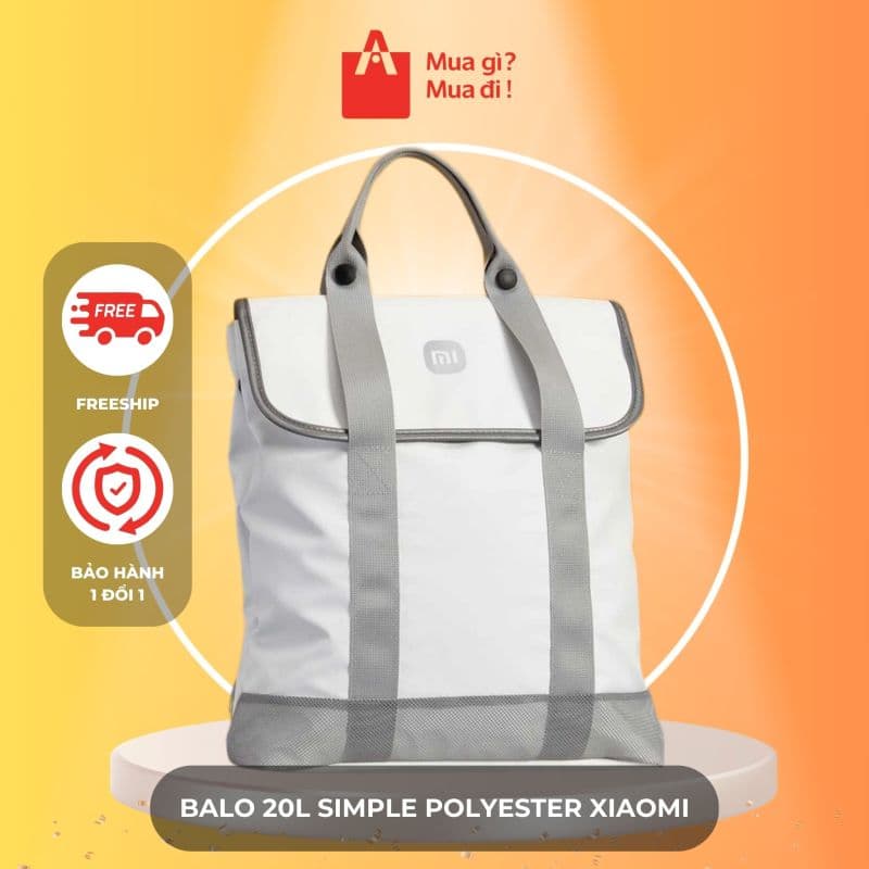 Balo 20L chính hãng Xiaomi - Đựng vừa laptop 14inch
