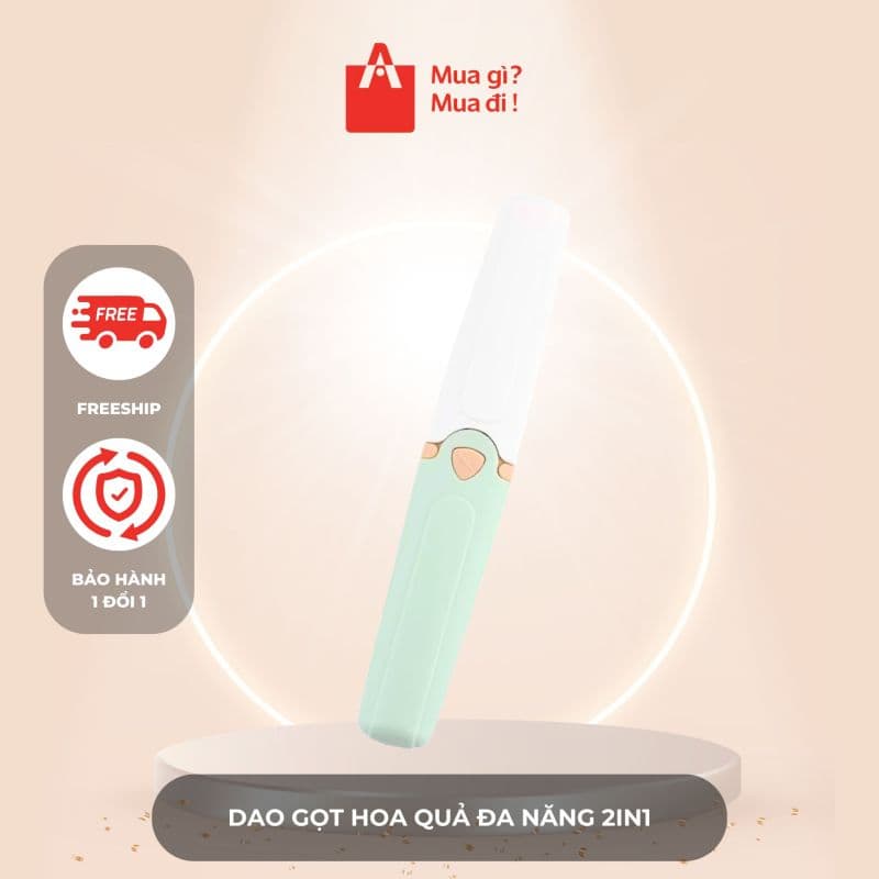Dao gọt hoa quả đa năng 2in1