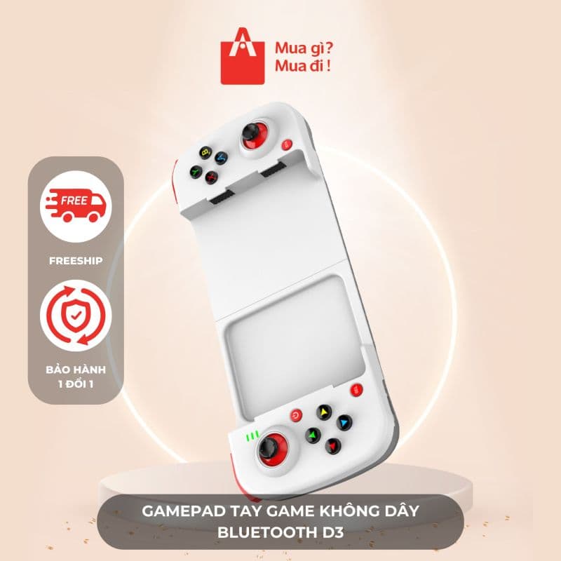Gamepad Tay Game Không dây Bluetooth D3