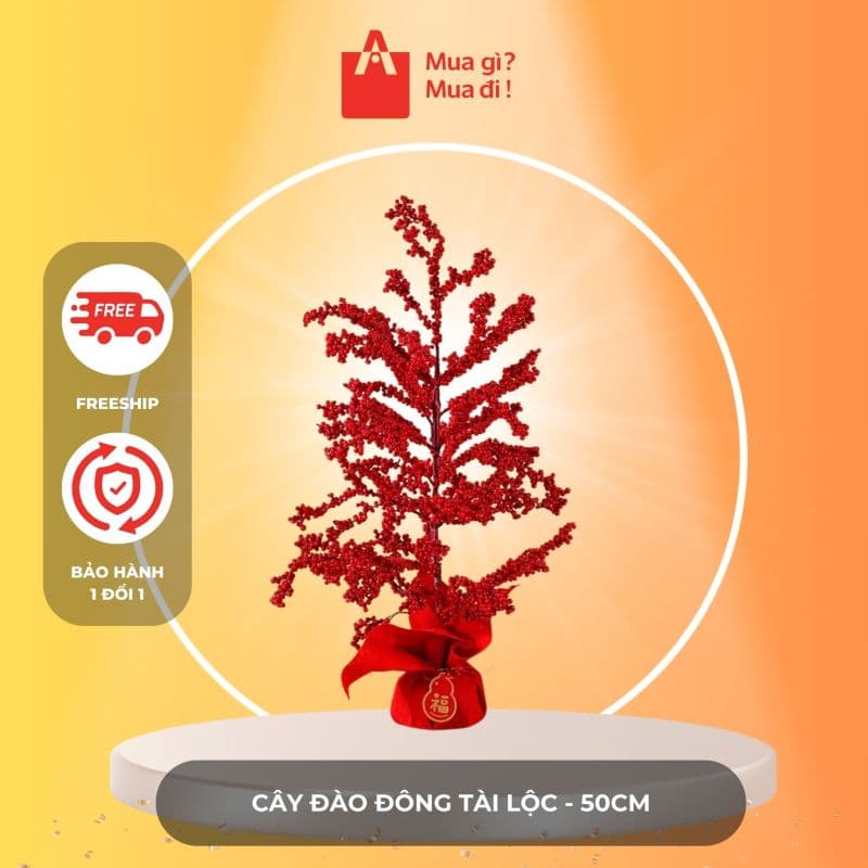 Cây Đào Đông Tài Lộc - 50cm