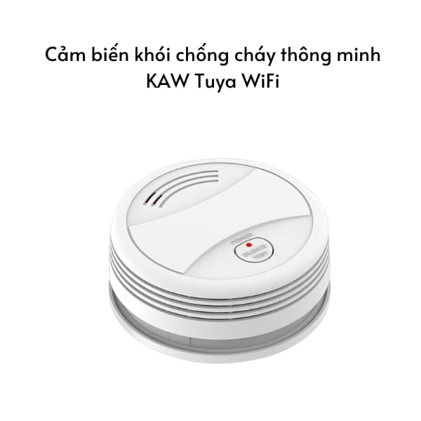 Cảm biến khói chống cháy thông minh KAW Tuya WiFi