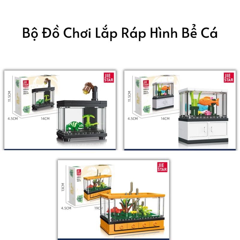 Bộ Đồ Chơi Lắp Ráp Hình Bể Cá