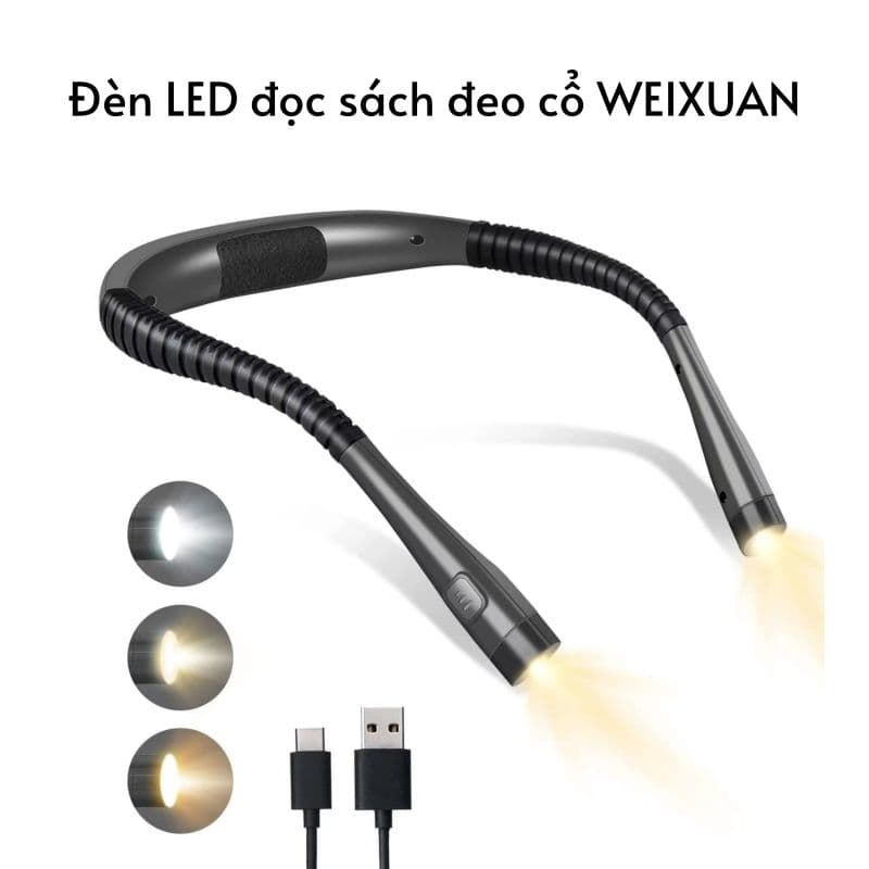 Đèn LED đọc sách đeo cổ WEIXUAN