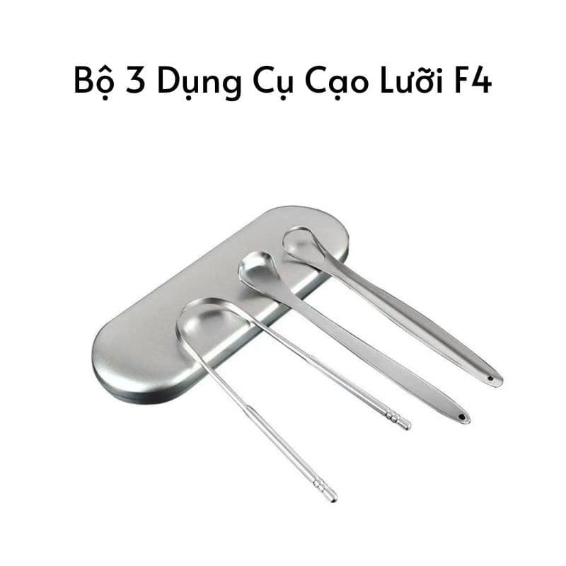 Bộ 3 Dụng Cụ Cạo Lưỡi F4