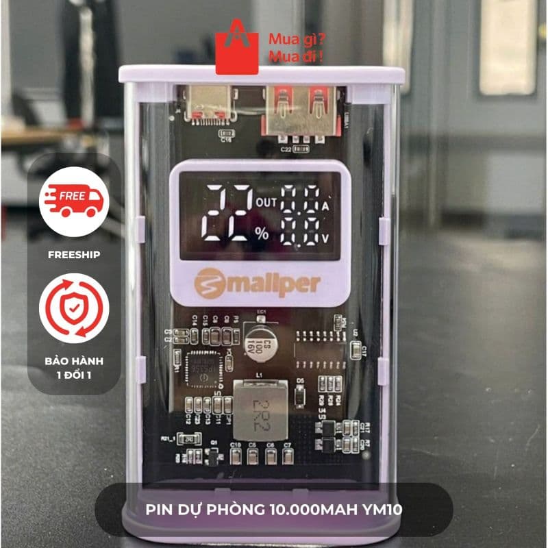 Pin dự phòng 10.000mAh YM10