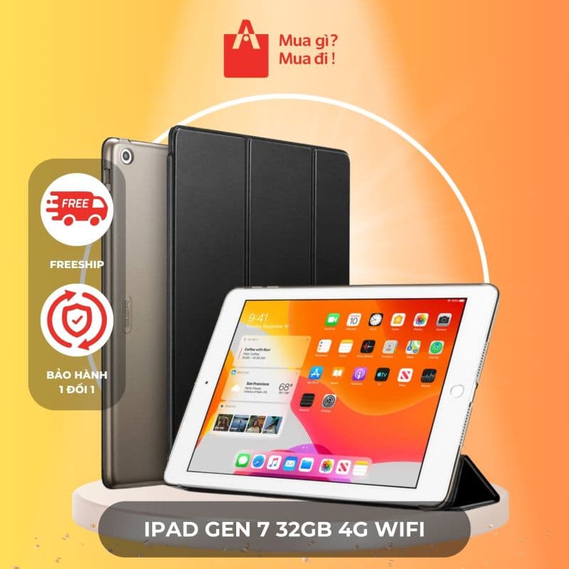 iPad Gen 7 32gb 4g Wifi - 99% ngoại hình đẹp