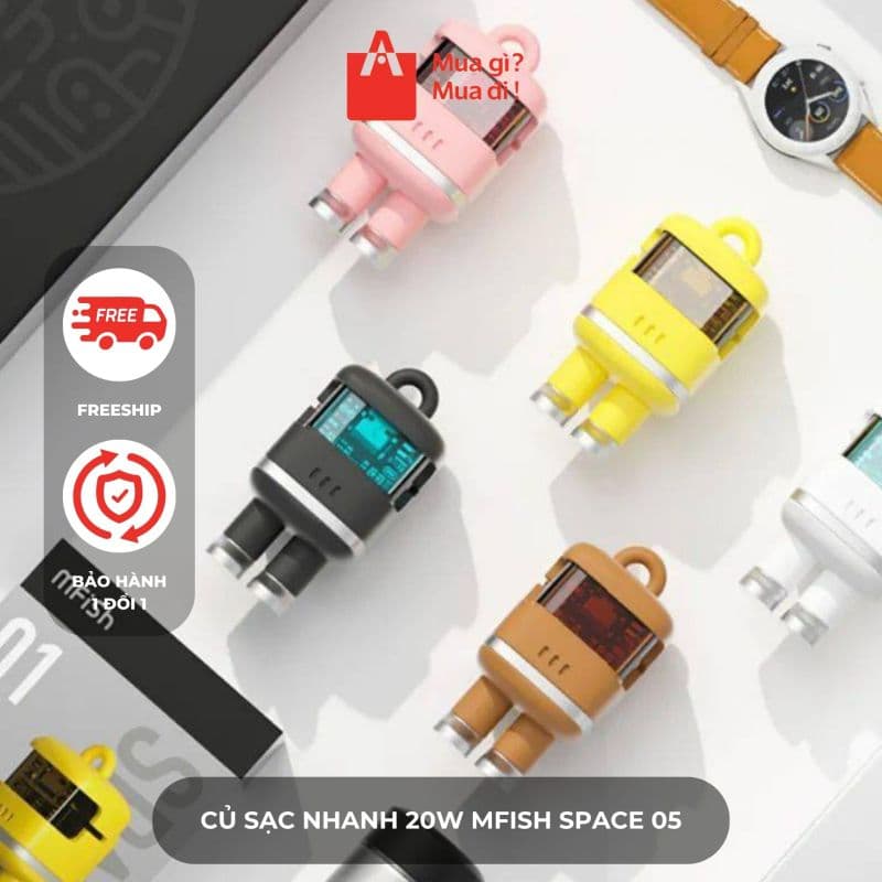 Củ sạc nhanh 20W Mfish Space 05