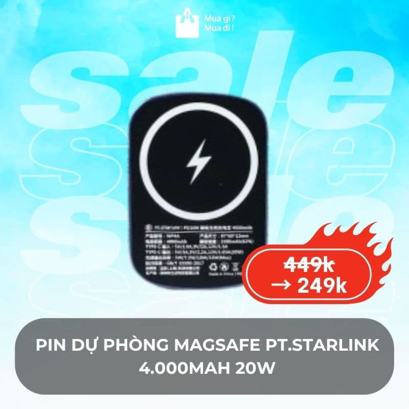 Pin dự phòng MagSafe PT.STARLINK