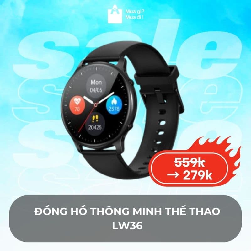 Đồng hồ thông minh thể thao LW36