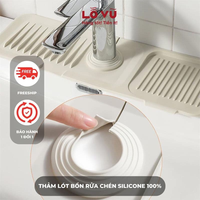 Thảm lót bồn rửa chén silicone 100%