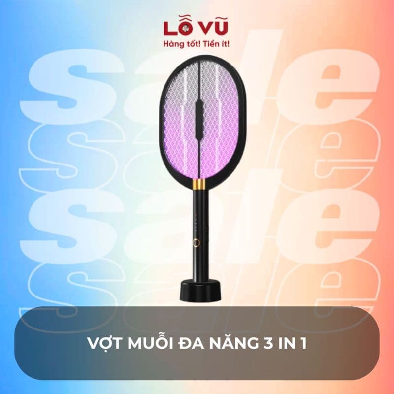 Vợt Muỗi đa năng 3 in 1