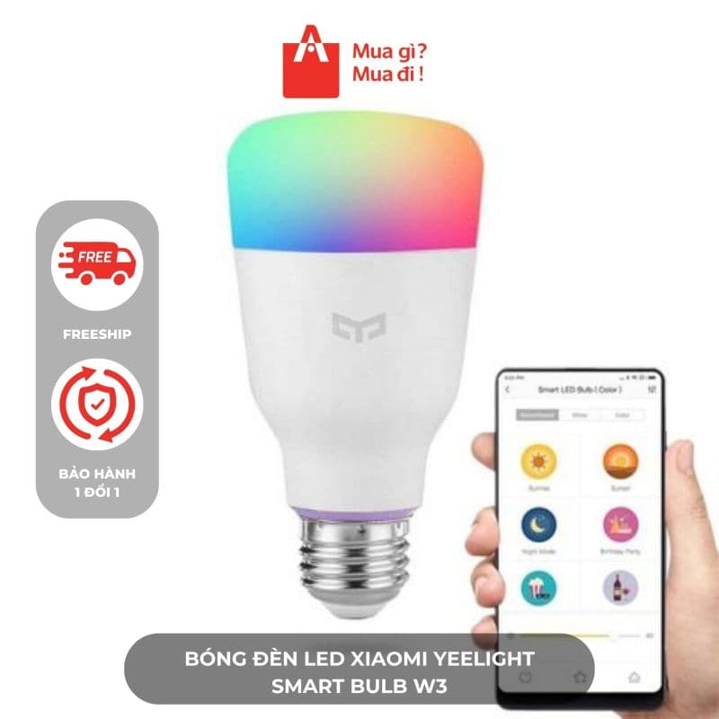 Bóng đèn LED XIAOMI Yeelight Smart Bulb W3