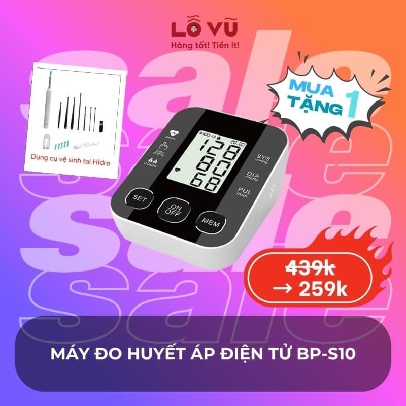 Máy Đo Huyết Áp Điện Tử BP-S10
