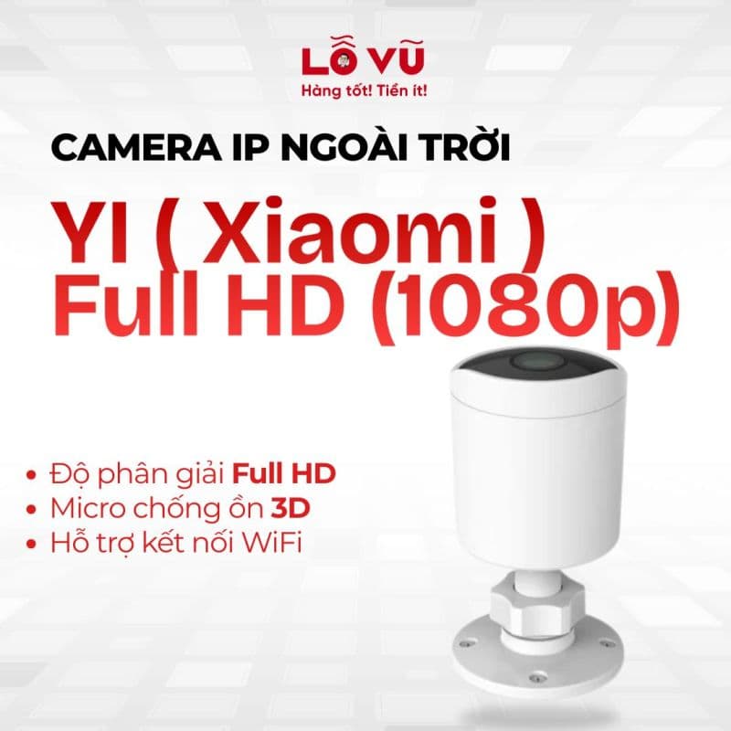 Camera IP ngoài trời YI ( Xiaomi ) Full HD (1080p), bản quốc tế