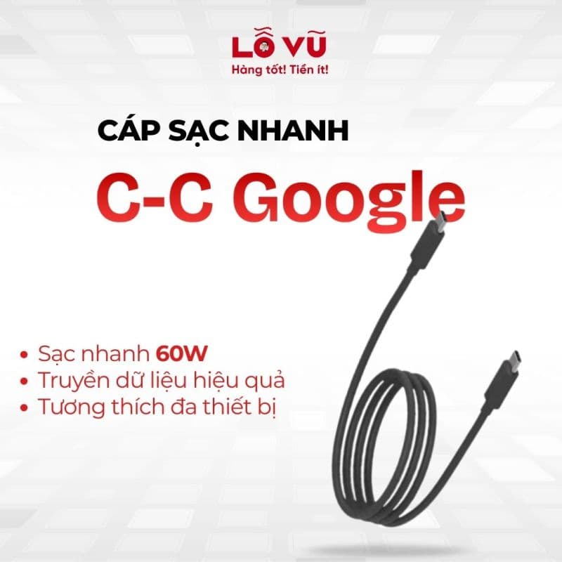 Cáp sạc C-C Google