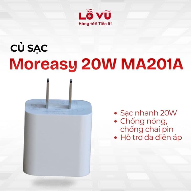 Củ sạc Moreasy 20W MA201A