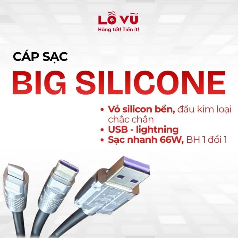 CÁP BIG SILICONE