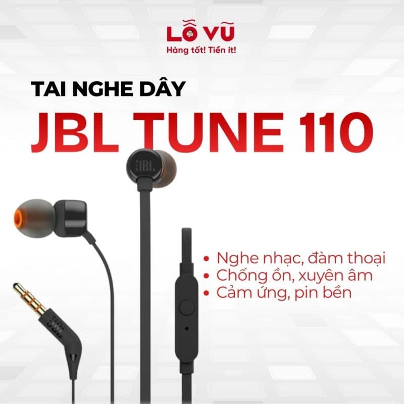 Tai nghe dây JBL TUNE 110
