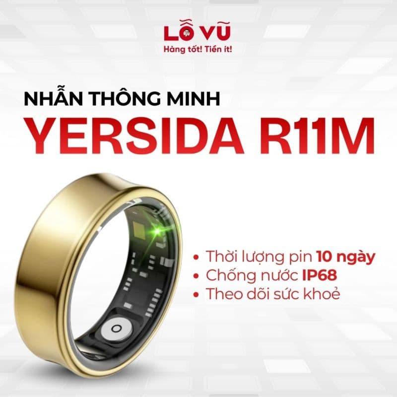 Nhẫn thông minh YERSIDA - Vàng