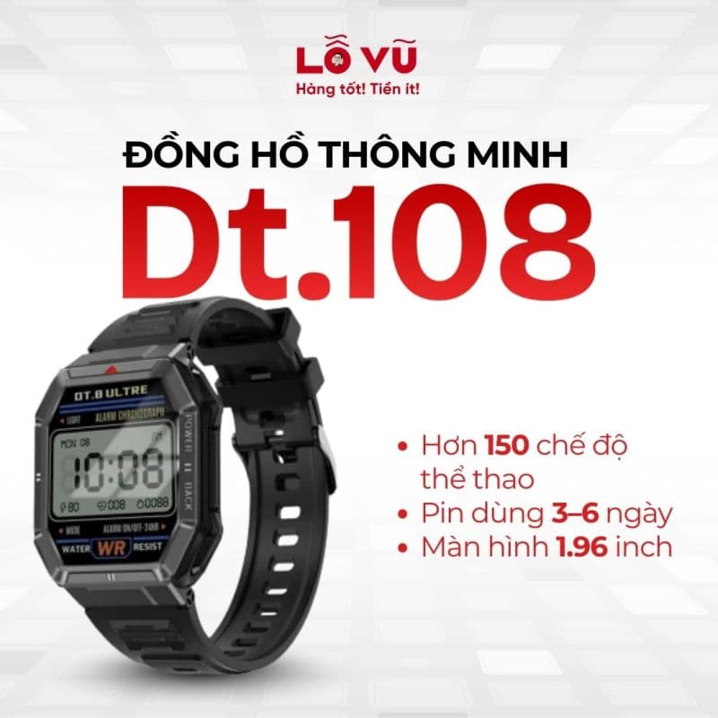 Đồng hồ thông minh Dt.108