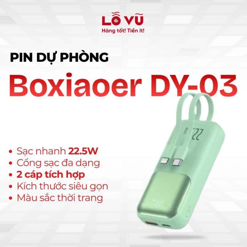 Pin dự phòng 10.000mAh Boxiaoer DY-03