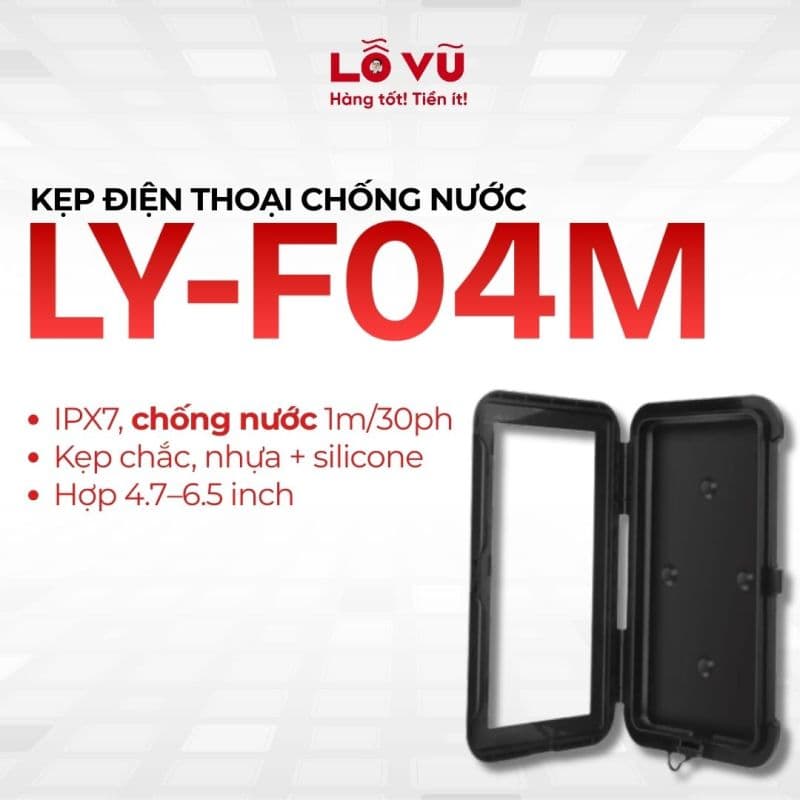 Kẹp điện thoại chống nước LY-F04M