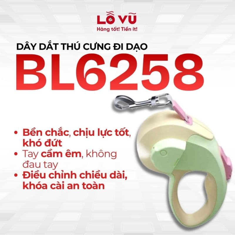 Dây dắt thú cưng đi dạo BL6258