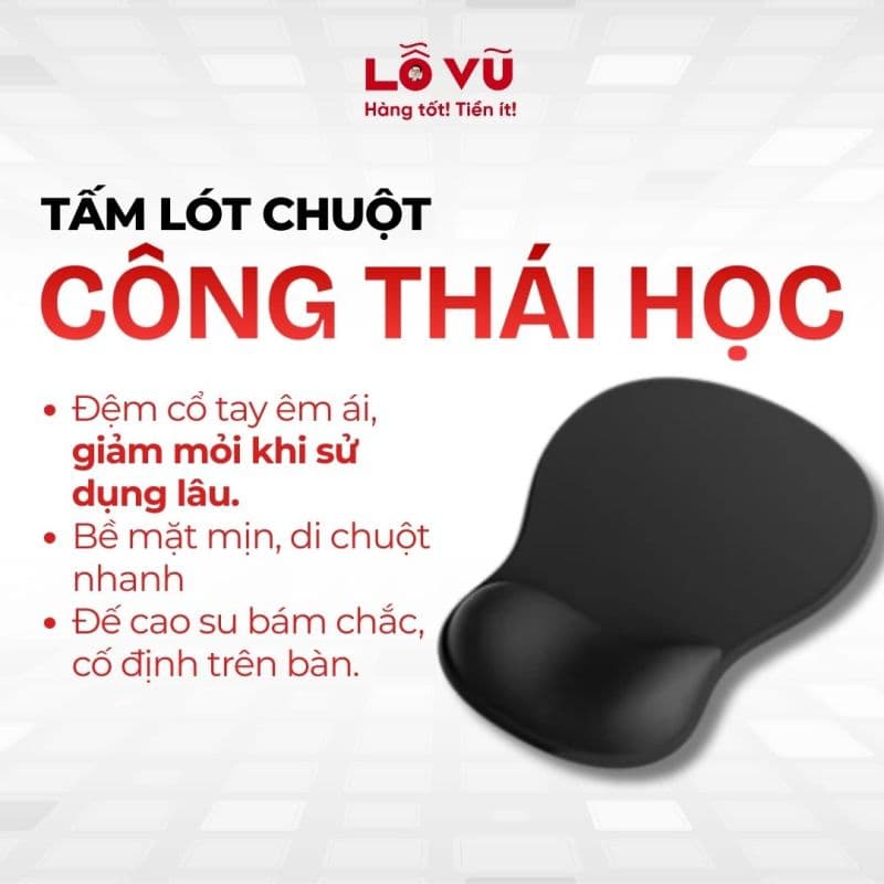 Tấm lót chuột công thái học