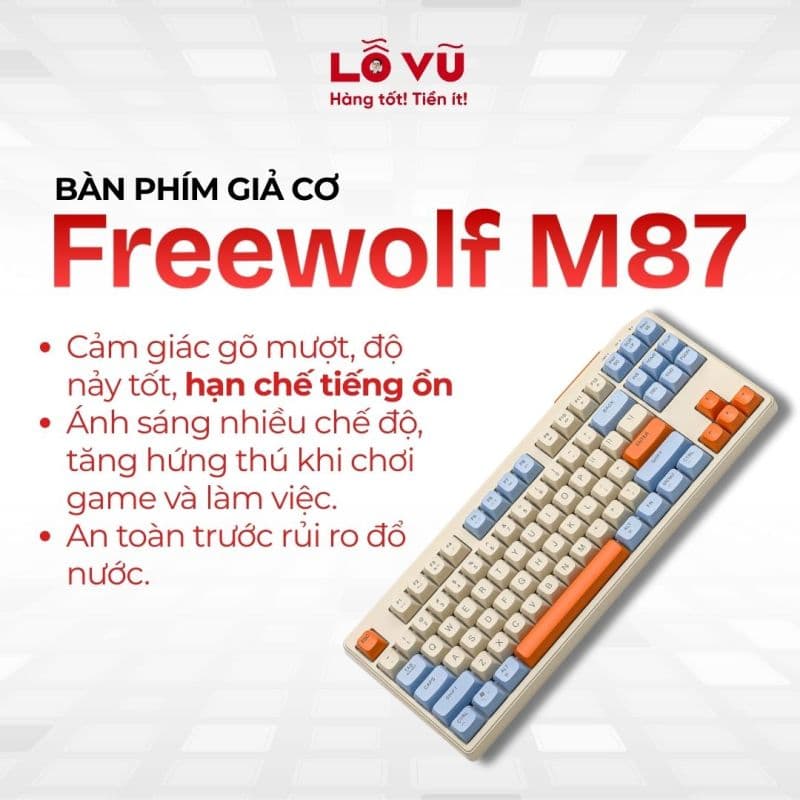 Bàn phím giả cơ Freewolf M87