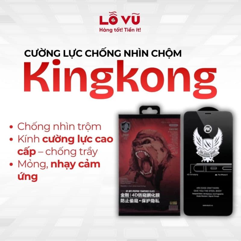 Cường lực chống nhìn trộm Kingkong