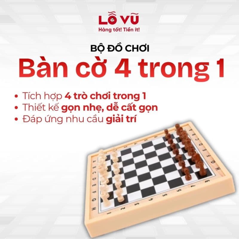 Bộ bàn cờ 4 trong 1
