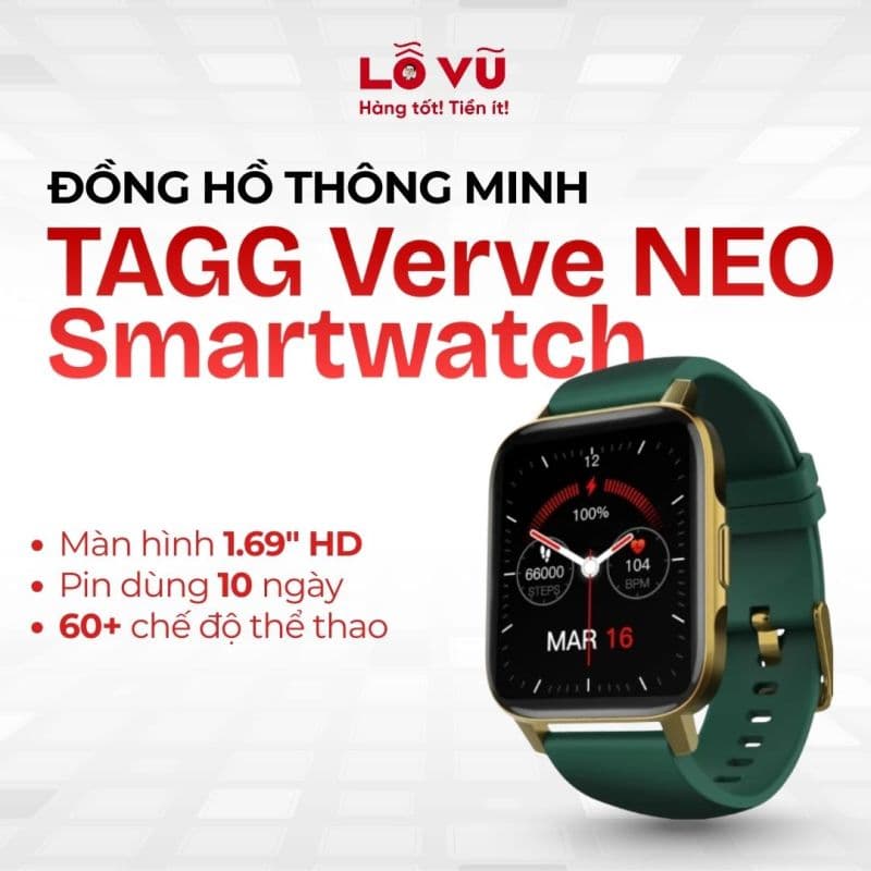 Đồng hồ thông minh TAGG Verve NEO Smartwatch
