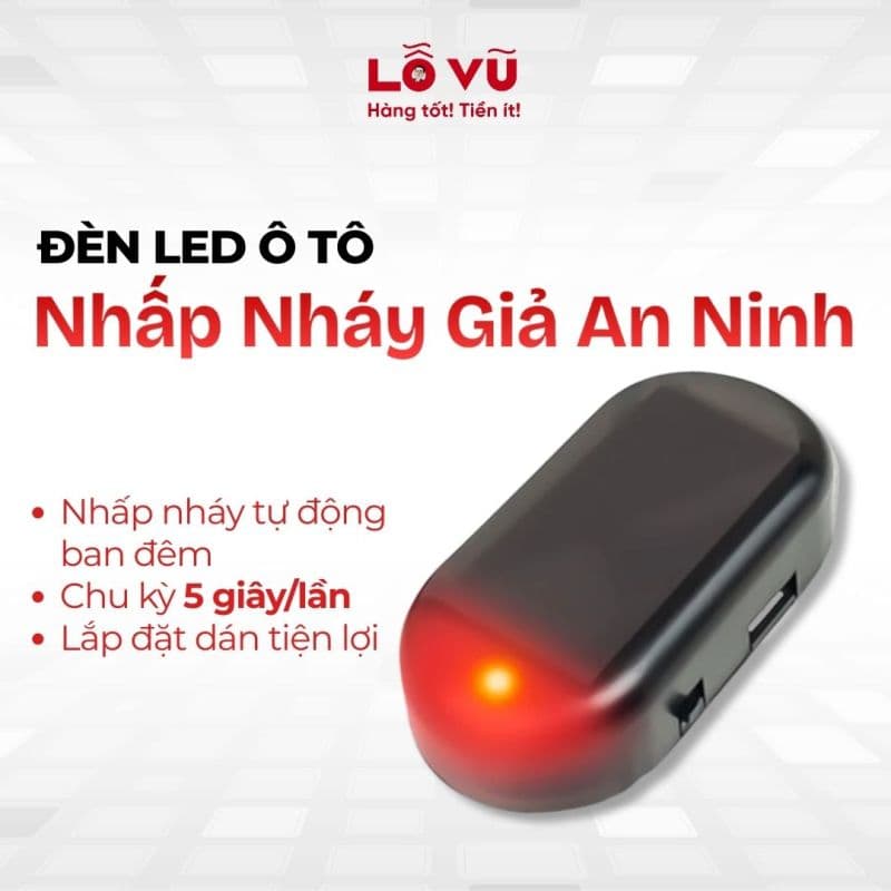 Đèn LED Nhấp Nháy Giả An Ninh Xe Ô Tô