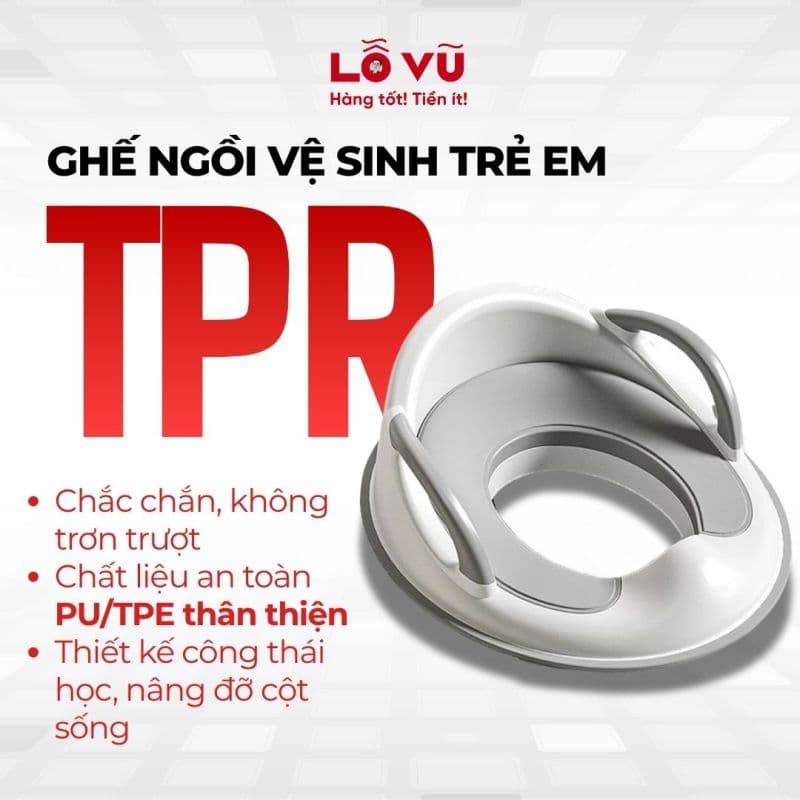 Ghế ngồi vệ sinh trẻ em TPR