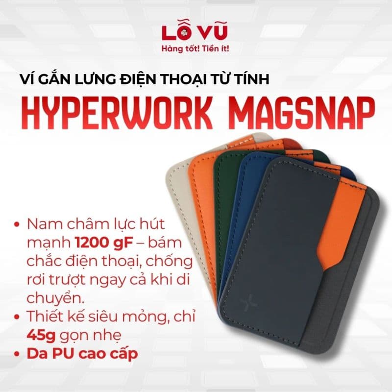 Ví nam châm HyperWork MagSnap